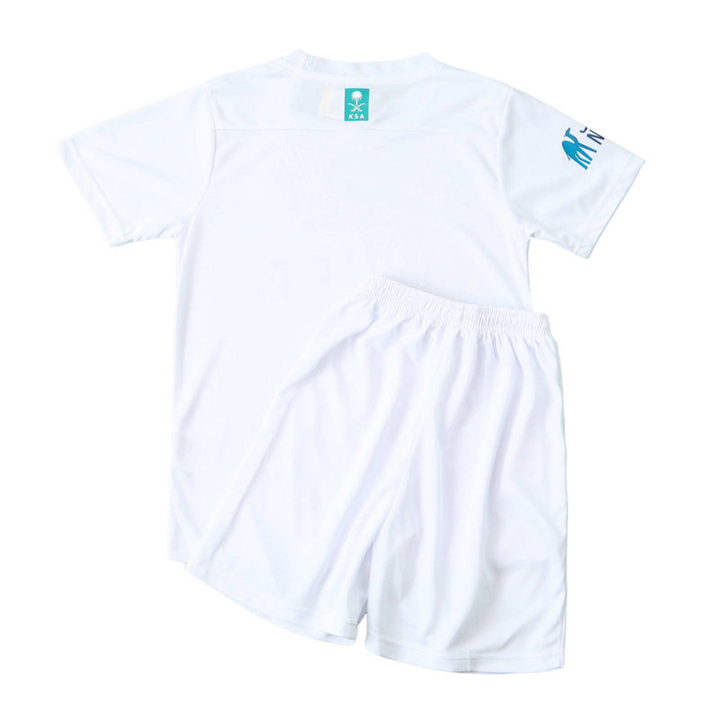 Camiseta y pantalón corto All Nassr Third III 23/24 para niños - Blanco