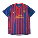 Camiseta retro de local del Barcelona 11/12 para hombre - Azul rey y rojo