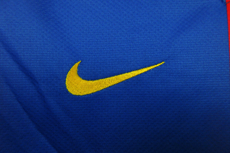 Camiseta retro del Barcelona I 06/07 Nike Fan para hombre - Azul rey y rojo