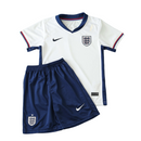 Camiseta y pantalón corto para niños Inglaterra I Local 2024/25 - Blanco