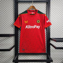 Camiseta de aficionado Castore para hombre del Woverhampton (visitante, temporada 23/24) - Roja