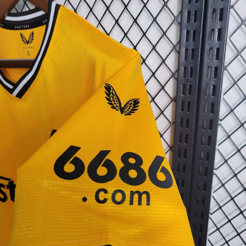 Camiseta de aficionado Castore del Woverhampton 23/24 para hombre - Amarilla