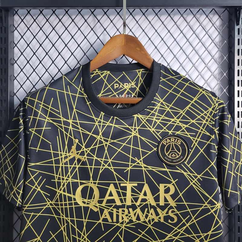 Camiseta de aficionado Jordan del PSG IIII 23/24 para hombre, color negro