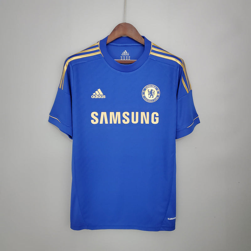 Camiseta retro de aficionado del Chelsea 12/13 para hombre - Azul