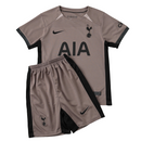Camiseta y pantalón corto para niño del Tottenham (tercera equipación 23/24) - Gris