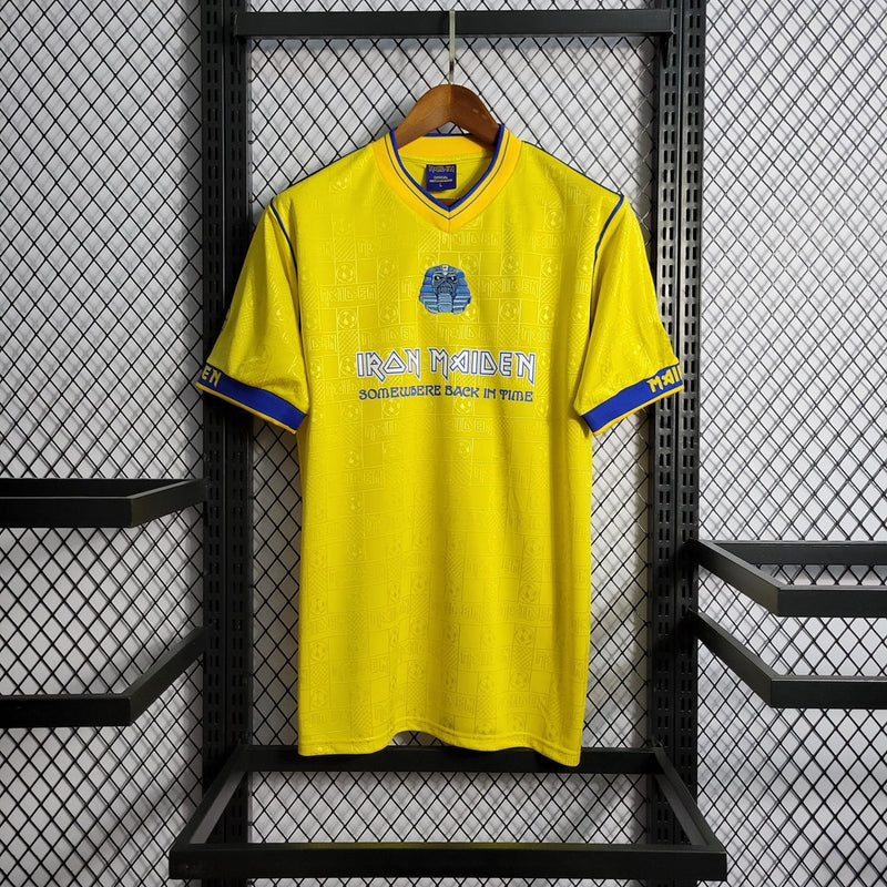 Camiseta retro de hombre West Ham Airon Maden I Fan Fila 2008 - Amarilla