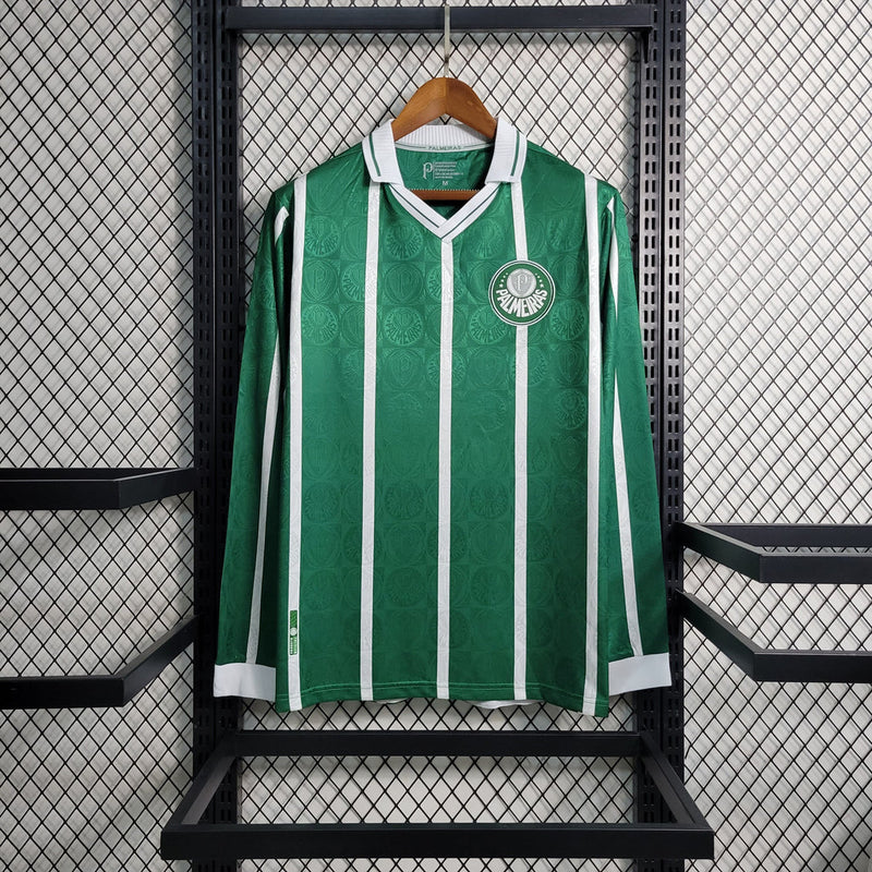 Camiseta retro de manga larga para hombre del Palmeiras 1993 - Verde