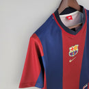 Camiseta retro Nike de local del Barcelona 98/99 para hombre - Azul y granate
