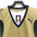 Camiseta retro de aficionado para hombre de la selección italiana de portero local II 2006 - Dorada
