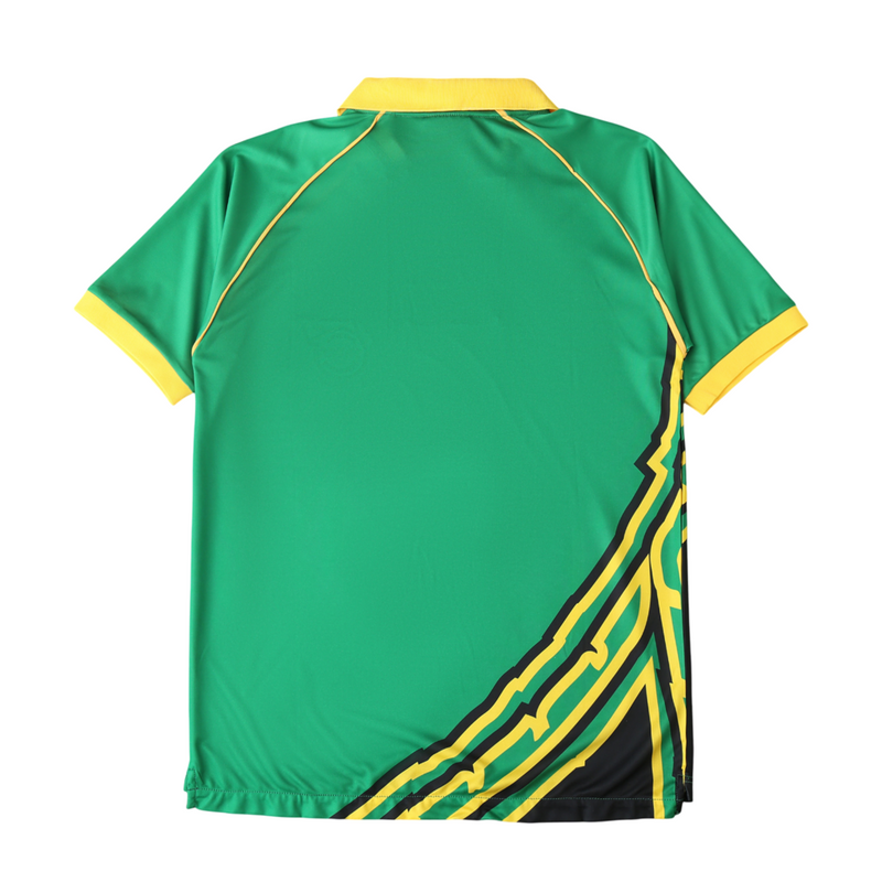 Camiseta retro de la selección nacional de Jamaica (local, reserva, 1998) para hombre - Verde