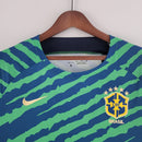 Camiseta Nike de aficionado de la selección nacional de Brasil 2022 para hombre - Azul y verde