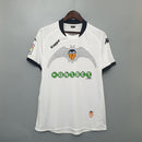 Camiseta retro de aficionado Kappa Valencia Home 09/10 para hombre - Blanca