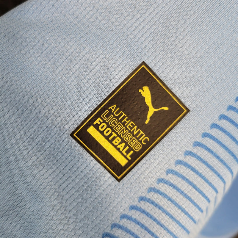 Camiseta del Manchester City - Manga larga I 23/24 Puma Fan para hombre - Azul