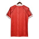 Camiseta retro de local Adidas del Manchester United 90/92 para hombre - Roja