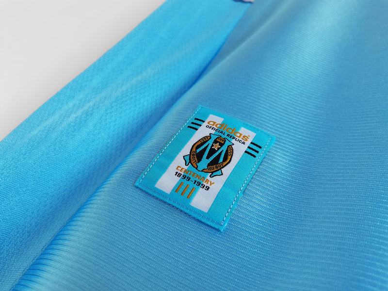 Camiseta retro de visitante II del Marsella 98/99 para hombre - Azul