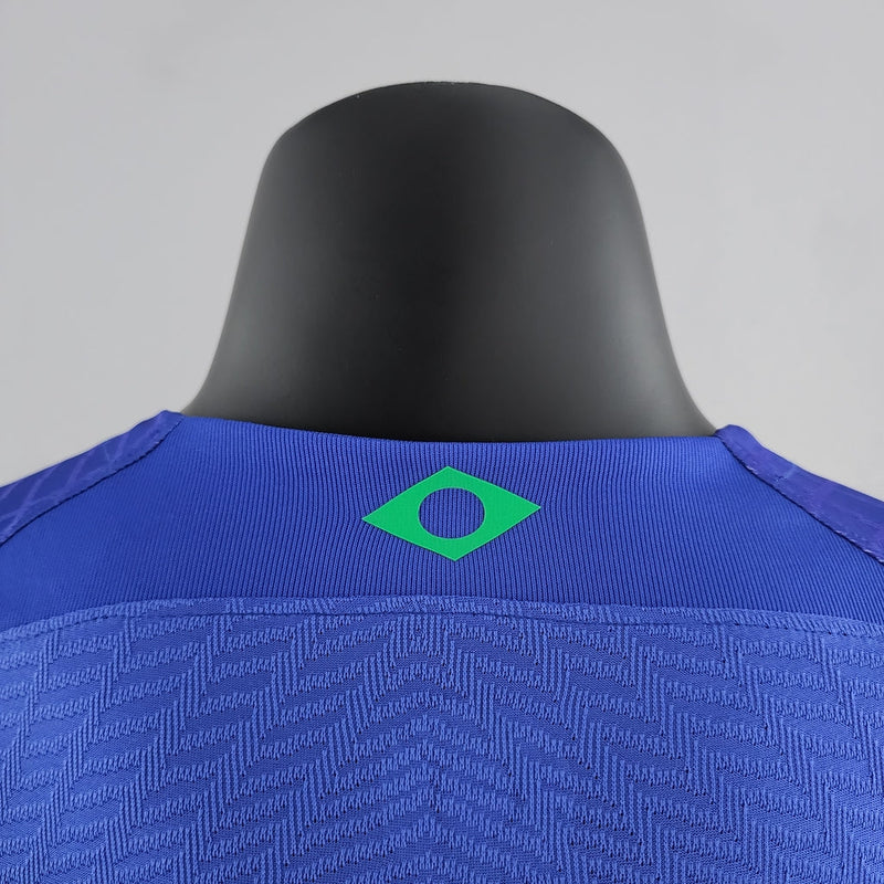 Camiseta Nike de jugador de la selección brasileña II 2022 para hombre - Azul