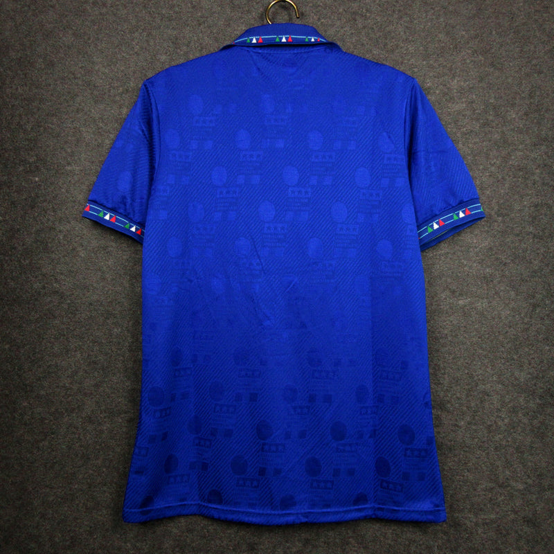 Camiseta retro de local de la selección nacional de Italia de 1994 para hombre - Azul