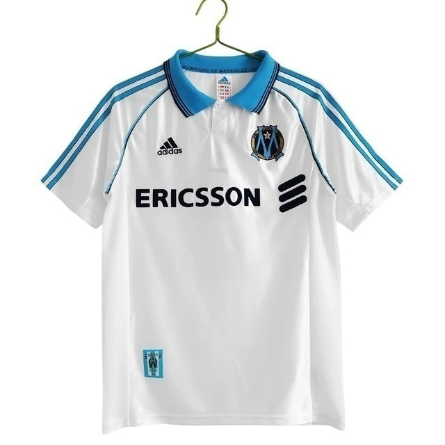 Camiseta retro local del Marsella 98/99 para hombre - Blanca