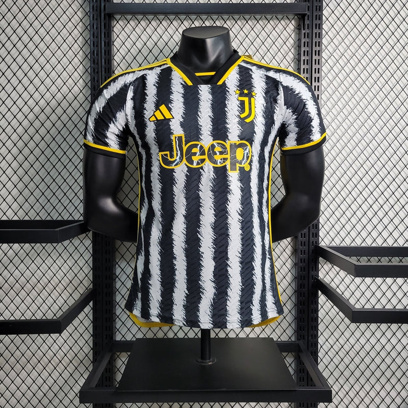 Camiseta Adidas de jugador Juventus I 23/24 para hombre - Blanco y negro