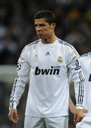 Camiseta retro de manga larga para aficionado Adidas del Real Madrid I 09/10 para hombre - Blanca