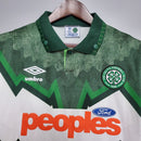 Camiseta retro de aficionado del Celtic 91/92 para hombre - Verde y blanco