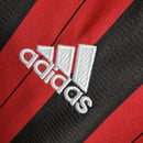 Camiseta retro de manga larga para aficionado de Adidas del Milan I 14/15 para hombre - Negra y roja