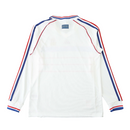 Camiseta retro de manga larga para hombre de la selección francesa visitante II - Blanca