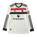 Camiseta de manga larga de jugador del Manchester United (tercera equipación 24/25) para hombre - Blanca