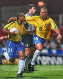 Camiseta retro local de la selección brasileña 97/98 para hombre - Amarilla