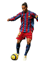 Camiseta Nike retro de manga larga para aficionado del Barcelona Home 2006 para hombre - Azul y granate