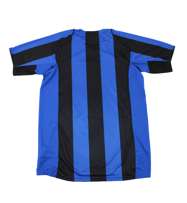 Camiseta de aficionado del Inter de Milán Retro I Home 04/05 para hombre - Negro y azul