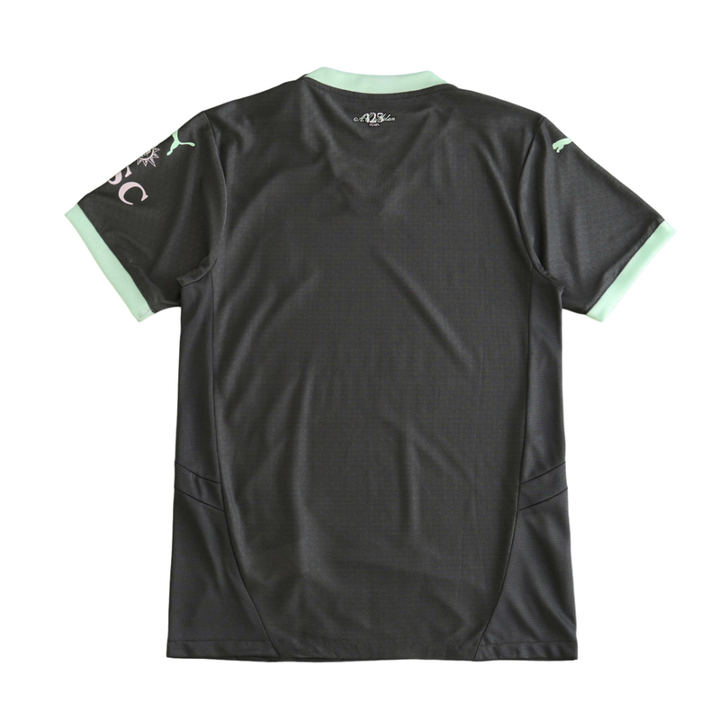 Camiseta de aficionado del Milan Third Third III 24/25 para hombre - Negra y verde