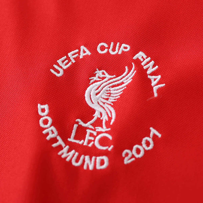 Camiseta retro de aficionado del Liverpool Home 01/00/01 para hombre - Roja