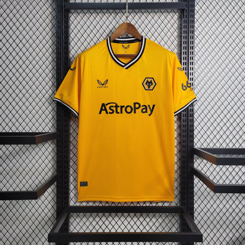 Camiseta de aficionado Castore del Woverhampton 23/24 para hombre - Amarilla