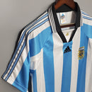 Camiseta Adidas retro de la selección argentina 1998 para hombre - Azul y blanco