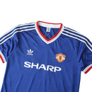 Camiseta retro de aficionado del Manchester United 86-88 para hombre - Azul