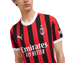 Camiseta de local del Milan 24/25 para hombre (rojo y negro)