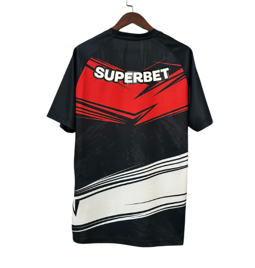 Camiseta de aficionado de portero del São Paulo I 25/26 para hombre - Negra