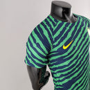 Camiseta Nike de jugador de la selección nacional de Brasil 2022 para hombre (azul y verde)