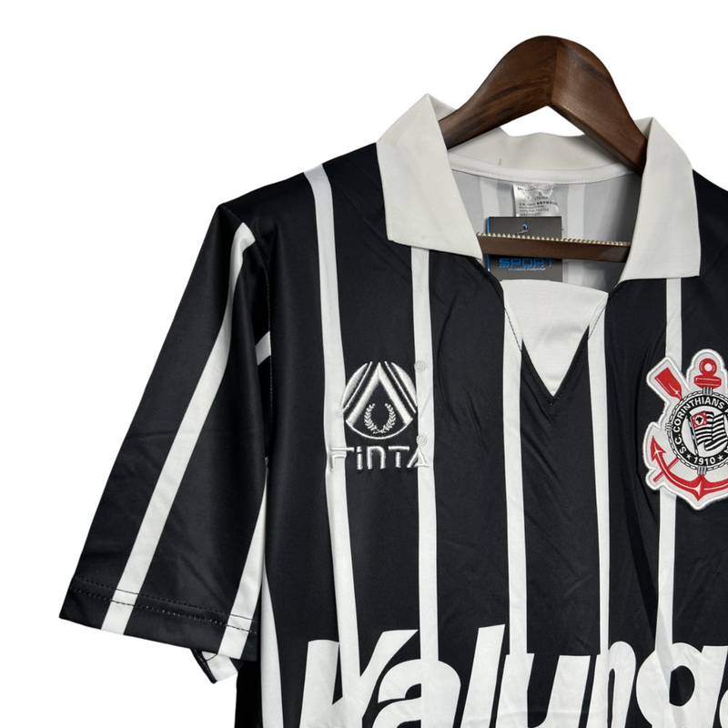 Camiseta retro de reserva del Corinthians 1990 - Negra