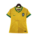 Camiseta Nike para mujer, edición especial de la selección brasileña, con el Cristo Redentor como fan - Amarilla