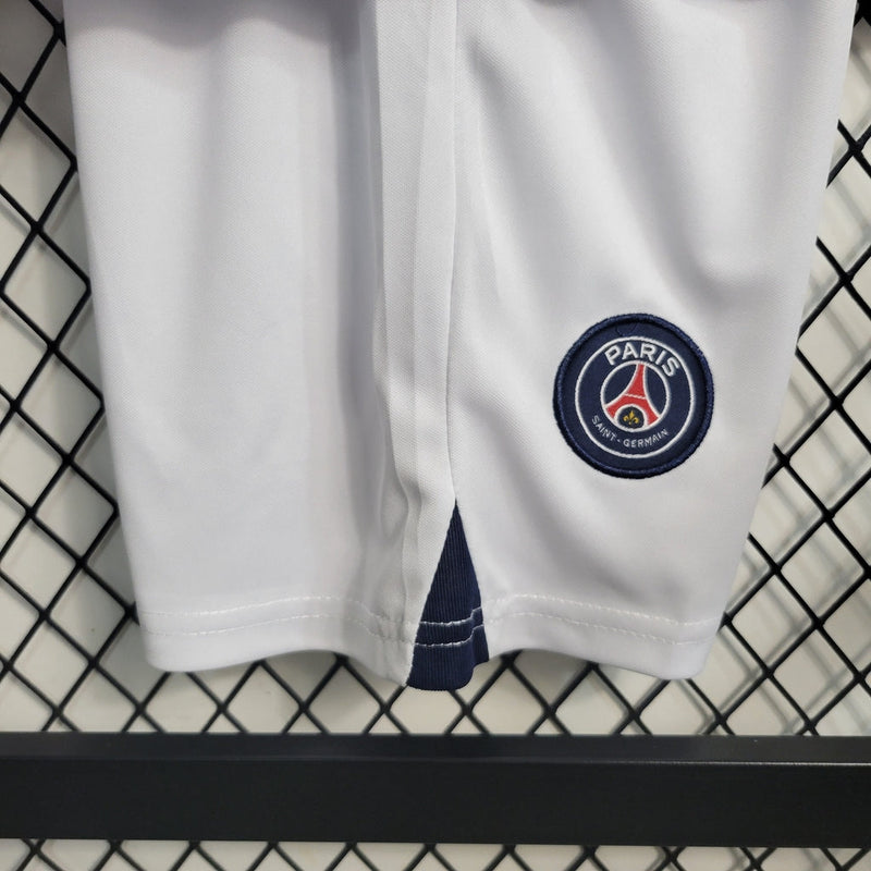 Camiseta y pantalón corto PSG II 23/24 para niños - Blanco