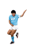 Camiseta retro de aficionado del Napoli 88/89 para hombre - Azul