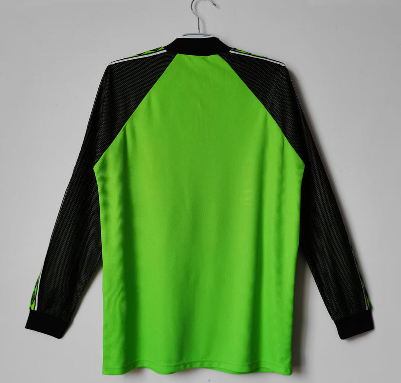 Camiseta retro de portero del Manchester United 98/99 para hombre - Verde