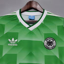 Camiseta Adidas de visitante de la selección alemana retro II 1988 para hombre - Verde