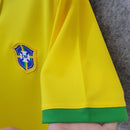 Camiseta retro 57/58 de la selección brasileña masculina - Amarilla