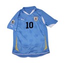 Camiseta retro local de la selección uruguaya 2010 para hombre - Azul