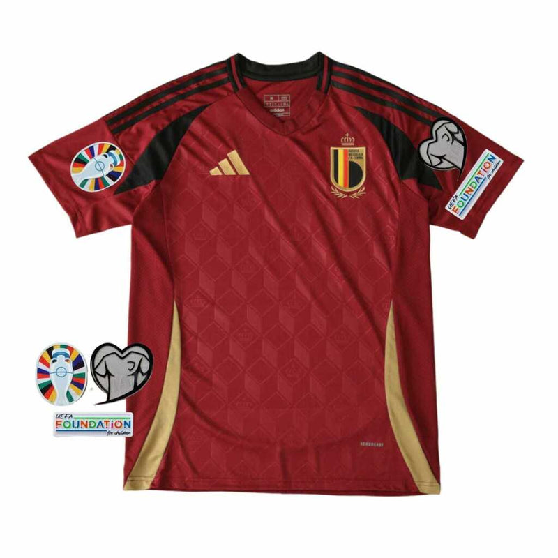 Camiseta local de la selección nacional de Bélgica 24/25 para hombre - Borgoña