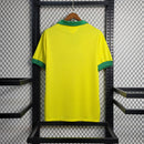 Camiseta retro de Brasil 1958 - Selección Nacional Masculina de Brasil - Amarilla