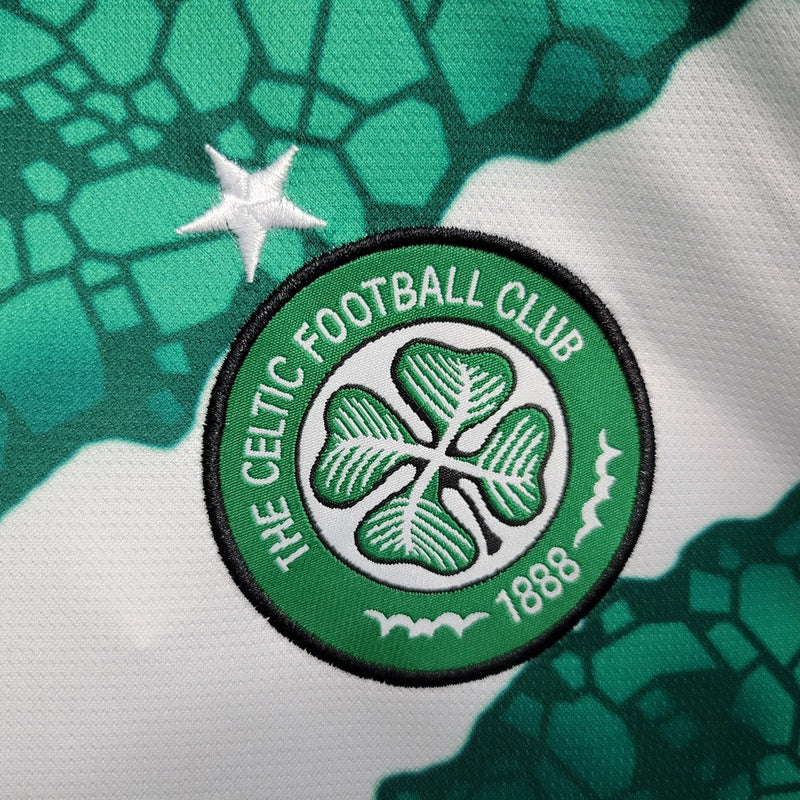 Camiseta local del Celtic 23/24 de Adidas para hombre - Verde y blanco